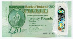 Ireland 20 Pounds 2017 (2020)
P# New; UNC