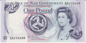 Isle of Man 1 Pound 1983 (ND)
P#40c; UNC; Series AA