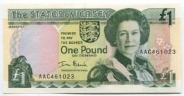 Jersey 1 Pound 2000 
P# 26; Sign.I.Black; UNC-