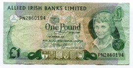 Northern Ireland 1 Pound 1982 Allied Irish Banks Ltd.
P# 1a; № PN2860194; VF