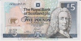 Scotland 5 Pounds 2005 
P#365;UNC; Jack Nicklaus Commemorative
