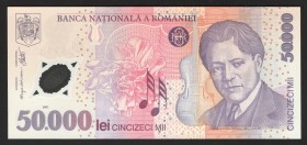 Romania 50000 Lei 2001 
P# 113; UNC