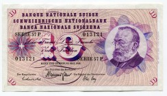 Switzerland 10 Francs 1968 
P# 45n