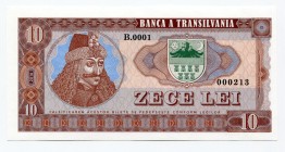 Transylvania 10 Lei 2016 Specimen
Fantasy Banknote; Limited Edition; Made by Matej Gábriš; BUNC