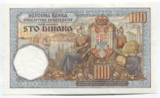 Yugoslavia 100 Dinara 1934 
P# 31; UNC; Large Banknote