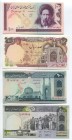 Iran 100, 100, 200 & 500 Rials 1982 - 1985
P# 135, 136, 137a (Cat. - 12USD), 140; UNC; Set 4 Pcs