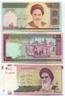 Iran Set of 6 Banknotes 1986 - 2005
UNC; "Ruhollah Khomeini"; Set 6 Pcs