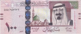 Saudi Arabia 100 Riyals 2012
P# 35c; UNC
