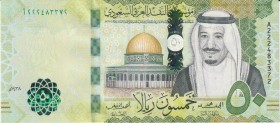 Saudi Arabia 50 Riyals 2017
P# 40; series A; UNC