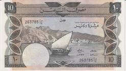 Yemen - South 10 Dinars 1967 (ND)
P#5; UNC