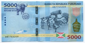 Burundi 5000 Francs 2015 
P# 53; № DB7763209; UNC