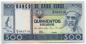 Cabo Verde 500 Escudos 1977 
P# 55a; № D4-063716; UNC