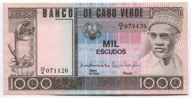 Cabo Verde 1000 Escudos 1977 
P# 56a; № D4-071126; UNC