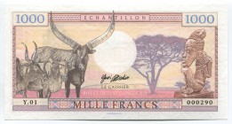 Congo 1000 Francs 2018 Specimen
P5779-Gabris; Mintage: 1200; UNC
