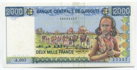 Djibouti 2000 Francs 1997 
P# 40; № 05022357; UNC