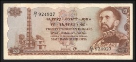 Ethiopia 20 Dollars 1961 Rare
P# 21; VF