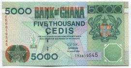 Ghana 5000 Cedis 2006 
P# 34j; № EK6819545; UNC