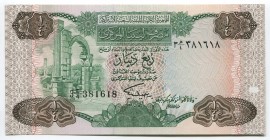 Libya 1/4 Dinars 1984 
P# 48; № 381618; UNC