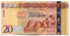 Libya 20 Dinars 2013 
P# 79; № 942858; UNC
