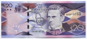 Barbados 20 Dollars 2013 
P# 76a; № D83919733; UNC