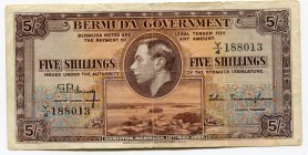 Bermuda 5 Shillings 1937 
P# 8b
