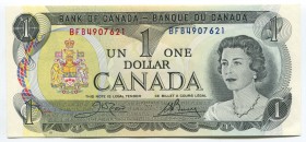 Canada 1 Dollar 1973 
P# 85c; № BFB4907621; UNC