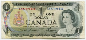 Canada 1 Dollar 1973 
P# 85a; № EAM7495563; Crispy; XF