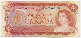 Canada 2 Dollars 1974 
P# 86b; № AGP5085185; Crispy; VF-XF