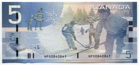 Canada 5 Dollars 2010 
P#101Ad; UNC