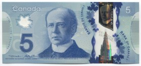 Canada 5 Dollars 2013 
P# 106; № HCK 1888818; UNC; Polymer