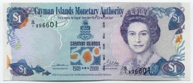 Cayman Islands 1 Dollar 2003 Commemorative
P# 30a; № Q1-996601; UNC