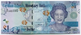 Cayman Islands 1 Dollar 2014 
P# NEW; № D4-982390; UNC
