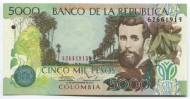 Colombia 5000 Pesos 2013 
P# 452; UNC; "José Asunción Silva"