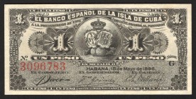 Cuba 1 Peso 1896 
P# 47a; UNC