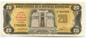 Dominican Republic 20 Pesos Oro 1992 Commemorative
P# 139a; UNC