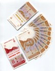 Croatia Lot of 35 Banknotes 1991 
1 & 10 Dianra 1991; Mostly UNC