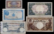 Romania Lot of 5 Banknotes 1941 - 1966
Various Dates & Denominations