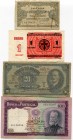 World Lot of 4 Notes 1918 -61
Various Coutries, Dates & Denominations; F-VF
