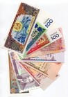World Lot of 38 Banknotes 
Various Countries, Dates & Denominations; UNC