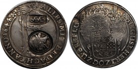 Russia Jefimok 1644 on Braunschweig Thaler
Dav# 6347; Silver; XF+