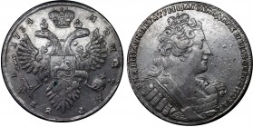 Russia 1 Rouble 1734 R1
Bit#83 R1; 5 Roubles by Ilyin. 8 Roubles by Petrov. Silver, 26,05g. XF. Lustrous. Worthy collectible sample.