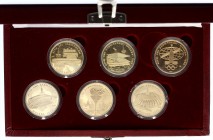 Russia - USSR Set of 6 Gold Coins of 100 Roubles 1977 -80 Moscow Olympics 1980 with Original Box
Full Set of Gold Olympic Roubles; Moscow Olympics 19...