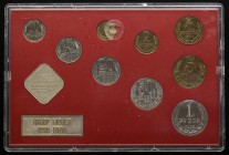 Russia - USSR Mint Set of 9 Coins & Token 1990 
1 2 3 5 10 15 20 50 Kopeks 1 Rouble 1990 ЛМД; In Original Plastic Package