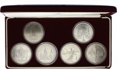Russia - USSR Set of 6 Olympic Coins 1977 - 1980
1 Rouble 1977-1980; Cu-Ni; With Original Red Box