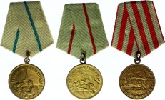 Russia - USSR Set of 3 Medals: "For the Defence of Leningrad", "For the Defense of Stalingrad", "For the Defence of Moscow". 
Медаль «За оборону Лени...