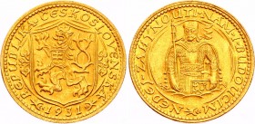 Czechoslovakia 1 Dukat 1931 
KM# 8; Duke Wenceslas (Vaclav); Gold (.986) 3.49g; UNC