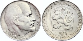 Czechoslovakia 50 Korun 1970 
KM# 70; Centennial - Birth of Lenin; Silver; AUNC