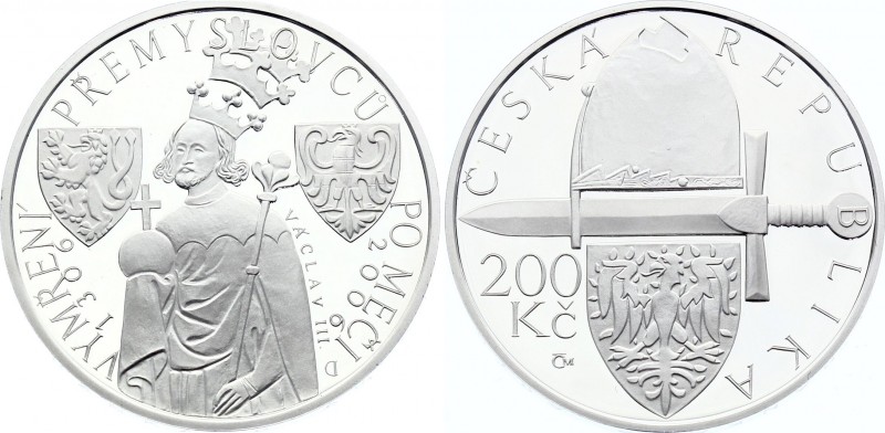 Czech Republic 200 Korun 2006 
KM# 84; Silver Proof; 700th Anniversary of the E...