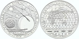 Czech Republic 200 Korun 2007 
KM# 94; Silver Proof; 50th Anniversary of the Launch of the First Earth Satellite