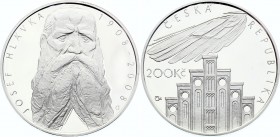 Czech Republic 200 Korun 2008 
KM# 98; Silver Proof; 100th Anniversary of the Death of Architect Josef Hlávka